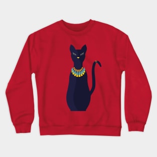 Egyptian Cat Goddess Bastet Crewneck Sweatshirt